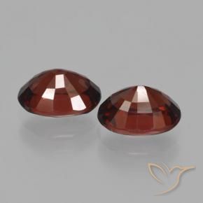Gemme di Granato Piropo Rosso scuro naturale da 3.43 ct, Ovale, VS