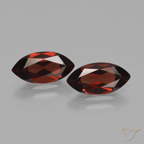 4.15ctw Naturale Rosso scuro Granato Piropo, Taglio marquise, VVS-VS