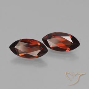 Gemme di Granato Piropo Sangria rossa naturale da 3.72 ct, Taglio marquise, VVS-VS