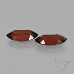 Gemme di Granato Piropo Sangria rossa naturale da 3.72 ct, Taglio marquise, VVS-VS