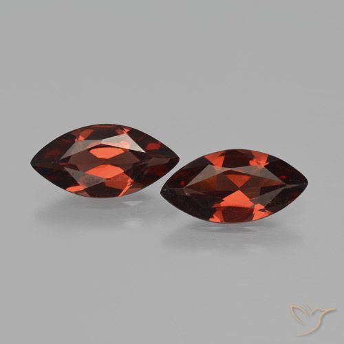3.26ctw Naturale Rosso scuro Granato Piropo, Taglio marquise, VS