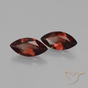 Gemme di Granato Piropo Rosso scuro naturale da 3.26 ct, Taglio marquise, VS