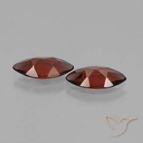 Gemme di Granato Piropo Rosso scuro naturale da 3.26 ct, Taglio marquise, VS