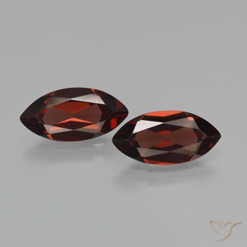 3.80ctw Naturale Rosso scuro Granato Piropo, Taglio marquise, VVS-VS