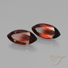 Gemme di Granato Piropo Rosso scuro naturale da 3.80 ct, Taglio marquise, VVS-VS