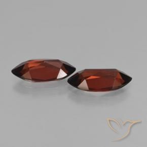 Gemme di Granato Piropo Rosso scuro naturale da 3.80 ct, Taglio marquise, VVS-VS