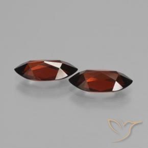 Gemme di Granato Piropo Rosso scuro naturale da 3.67 ct, Taglio marquise, VVS-VS