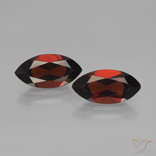 4.38ctw Naturale Rosso scuro Granato Piropo, Taglio marquise, VVS-VS