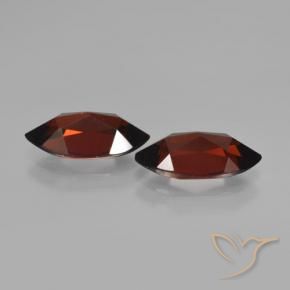 Gemme di Granato Piropo Rosso scuro naturale da 4.38 ct, Taglio marquise, VVS-VS