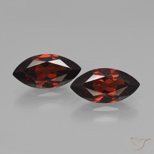 4.40ctw Naturale Rosso scuro Granato Piropo, Taglio marquise, VVS-VS