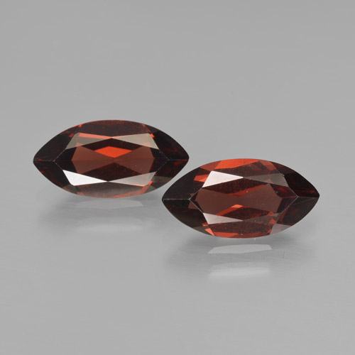 Gemme di Granato Piropo Rosso scuro naturale da 4.08 ct, Taglio marquise, VVS-VS