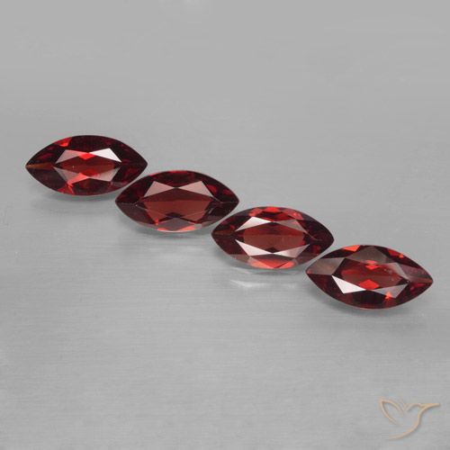 7.00ctw Naturale Rosso scuro Granato Piropo, Taglio marquise, VVS-VS