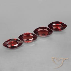 Gemme di Granato Piropo Rosso scuro naturale da 7.00 ct, Taglio marquise, VVS-VS