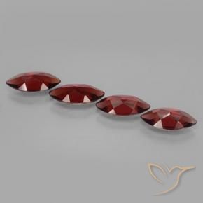 Gemme di Granato Piropo Rosso scuro naturale da 7.00 ct, Taglio marquise, VVS-VS