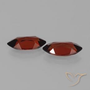 Gemme di Granato Piropo Rosso scuro naturale da 3.79 ct, Taglio marquise, VVS-VS