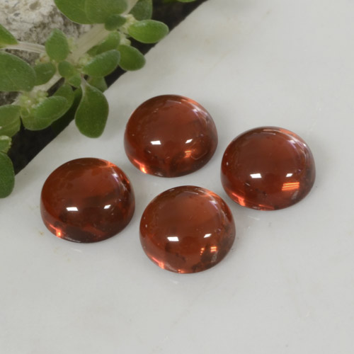 Gemme di Granato Piropo Rosso medio naturale da 1.66 ct, Taglio rotondo, Traslucido