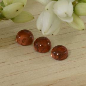 Granato piropo naturale rosso da 1,29 ct, taglio rotondo, traslucido