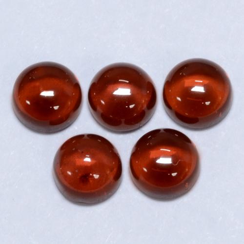 Gemme di Granato Piropo Rosso medio naturale da 2.35 ct, Taglio rotondo, Trasparente