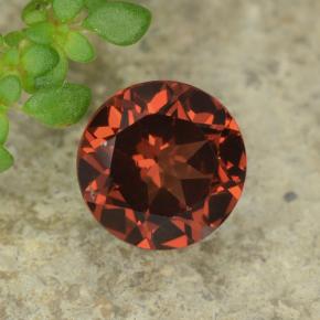 Granato piropo naturale rosso da 0,97 ct, taglio rotondo, VVS-VS