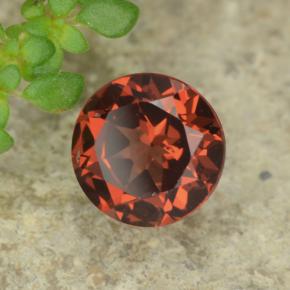 Granato piropo naturale rosso da 0,97 ct, taglio rotondo, VVS-VS