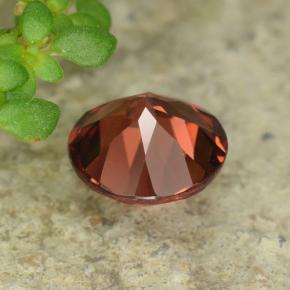 Granato piropo naturale rosso da 0,97 ct, taglio rotondo, VVS-VS