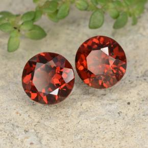 Gemme di Granato Piropo Rosso medio naturale da 1.91 ct, Taglio rotondo, VS