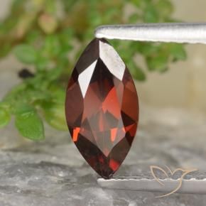 Granato Piropo Rosso scuro naturale da 1.20 ct, Taglio marquise, VVS-VS