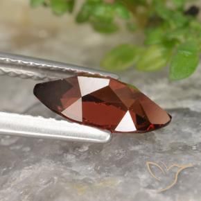 Granato Piropo Rosso medio naturale da 1.17 ct, Taglio marquise, VVS-VS