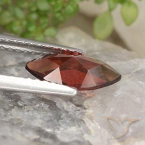 Granato Piropo Rosso scuro naturale da 1.16 ct, Taglio marquise, VVS-VS