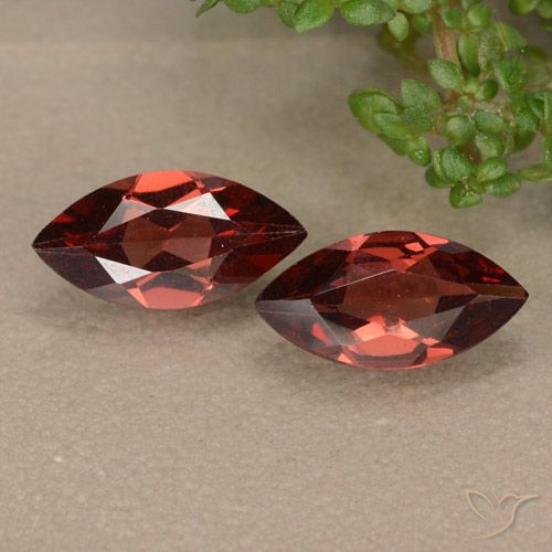 2.09ctw Naturale Rosso scuro Granato Piropo, Taglio marquise, VVS-VS
