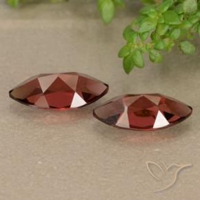 Gemme di Granato Piropo Rosso scuro naturale da 2.63 ct, Taglio marquise, VVS-VS