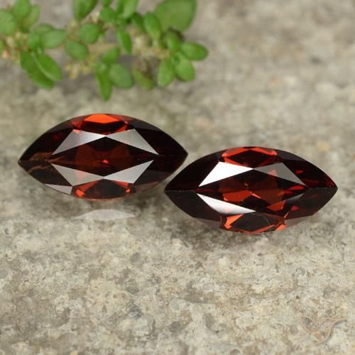 2.82ctw Naturale Rosso scuro Granato Piropo, Taglio marquise, VVS-VS