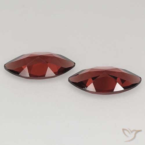 Gemme di Granato Piropo Rosso scuro naturale da 2.17 ct, Taglio marquise, VVS-VS