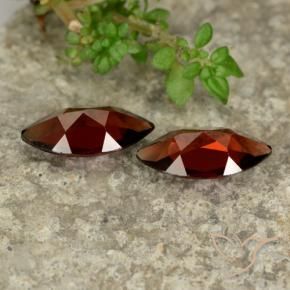 Gemme di Granato Piropo Rosso scuro naturale da 2.25 ct, Taglio marquise, VVS-VS