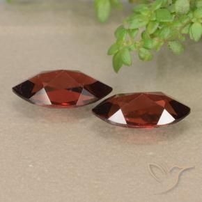 Gemme di Granato Piropo Rosso Merlot naturale da 2.48 ct, Taglio marquise, VVS-VS