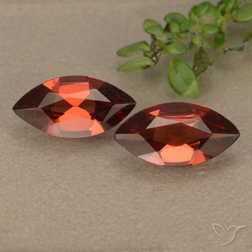 1.71ctw Naturale Rosso medio Granato Piropo, Taglio marquise, VVS-VS