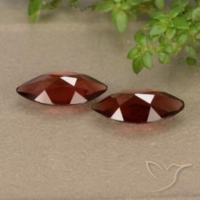 Gemme di Granato Piropo Rosso scuro naturale da 2.14 ct, Taglio marquise, VVS-VS