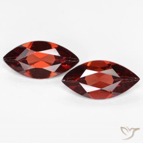 2.16ctw Naturale Rosso scuro Granato Piropo, Taglio marquise, VVS-VS