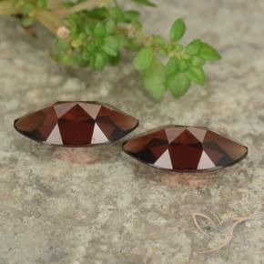 Gemme di Granato Piropo Rosso scuro naturale da 2.69 ct, Taglio marquise, VVS
