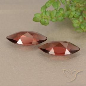 Gemme di Granato Piropo Rosso scuro naturale da 2.02 ct, Taglio marquise, VVS