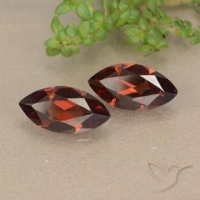 Gemme di Granato Piropo Rosso Merlot naturale da 2.29 ct, Taglio marquise, VVS-VS