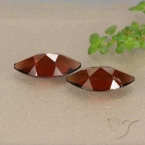Gemme di Granato Piropo Rosso Merlot naturale da 2.55 ct, Taglio marquise, VVS-VS