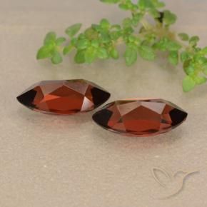 Gemme di Granato Piropo Rosso scuro naturale da 2.71 ct, Taglio marquise, VVS-VS
