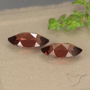 Gemme di Granato Piropo Rosso scuro naturale da 2.58 ct, Taglio marquise, VVS-VS