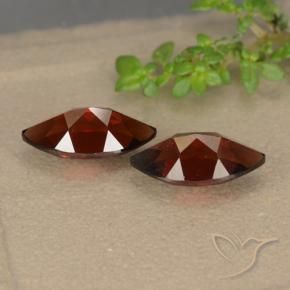Gemme di Granato Piropo Rosso scuro naturale da 2.97 ct, Taglio marquise, VVS