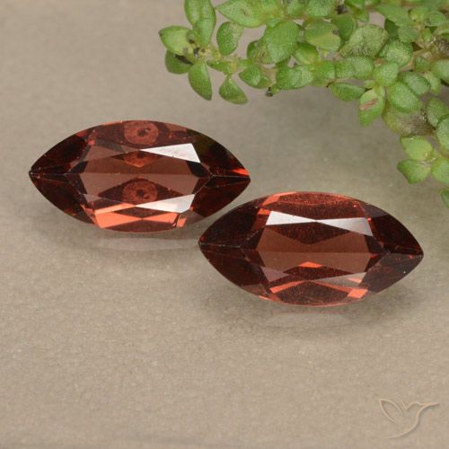 2.43ctw Naturale Rosso scarlatto Granato Piropo, Taglio marquise, VVS-VS