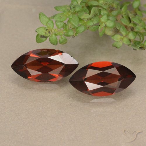 2.54ctw Naturale Rosso scuro Granato Piropo, Taglio marquise, VVS-VS