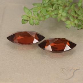 Gemme di Granato Piropo Rosso scuro naturale da 2.54 ct, Taglio marquise, VVS-VS