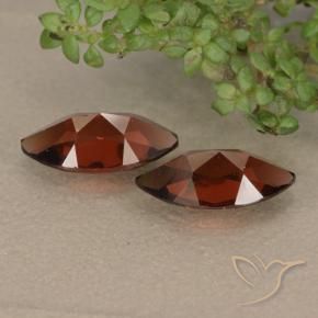 Gemme di Granato Piropo Rosso scuro naturale da 2.52 ct, Taglio marquise, VVS-VS