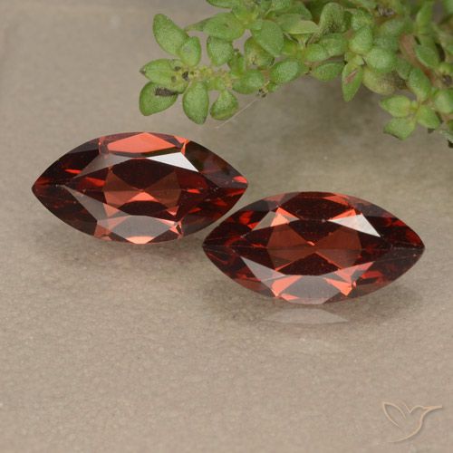 2.52ctw Naturale Rosso scarlatto Granato Piropo, Taglio marquise, VVS-VS